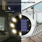 Solar Outdoor Lights 12 Packs, Waterproof Solar Pathway Lights Bright In-Ground Lights Lighting Decor for Garden, Lawn, Patio, Yard, Driveway, Step and Walkway Warm Light