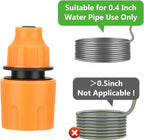 Faucet Connector for Portable Cordless Pressure Washer Use, Faucet Water Providing Way of Car Floor Wall Fence Cleaning(Note: for Pipe Diameter:0.4 Inch Use Only)
