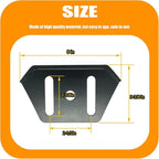 1740912BMYP Snow Thrower Slide Shoes Skids Height Adjustment for Murray Briggs and Stratton Snow Blower Replacement Parts-(2PCS)