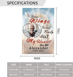Custom Memorial Flag Personalized Garden Flag for Cemetery in Loving Memory with Photo Name Date Memory Flags Outdoor Double Sided Yard Flags (A-Memorial Flag, 28x40(in))
