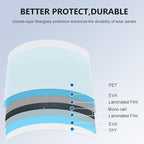 Flexible Solar Panel 4pcs 150W Fiberglass Monocrystalline 600W Lightweight Module for Off-Grid RV Boat Van Cabin Uneven Surfaces 12V/24V Battery Charge (600W Solar Panel)