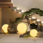 Globe Floor Lamp, 14-in Rechargeable LED Ball Light Globe Light w/Remote, Versatile Glowing Orb Mood Lamps Waterproof Outdoor Orb Lamp, Dimmable RGB Color Changing Light Up Ball for Home Garden Yard