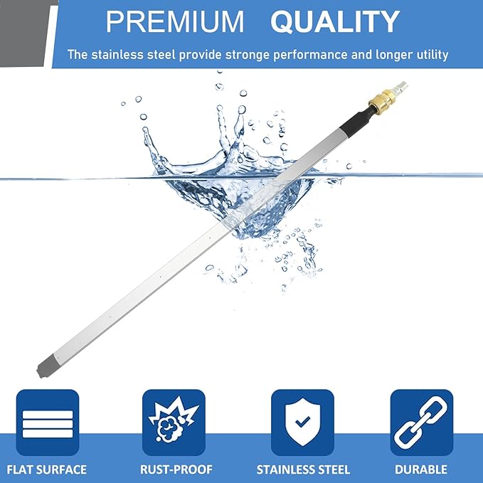 Lucstar Radiator Cleaning Wand,Radiator Genie Water Air Cleaning Wands, 24“ Wand+ 7 Angles Coupler+ Valve Switch, Air Filter Cleaner for Car Truck Power Washer Wand,Gutter Cleaning