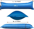 LIBERECOO 4'x15' Pool Pillows for Above Ground Pools, winterize Closing kit Winter Pool Pillow.Super Durable & Strong Cold Resistant Easy Centering,2 Ropes Included