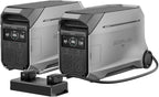 EF ECOFLOW 8kWh Home Battery Backup: 2 DELTA Pro 3 with 50 Amp Hub, 120/240V 8000W AC Output, Solar Generator for Home Use, Camping Accessories, Emergencies, Power Outages, RVs