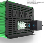 EDECOA 3000W Pure Sine Wave Power Inverter 3000 Watts DC 12V to 110V 120V AC Solar Inverter with 3 Outlets and AC Terminal Block with Remote Controller
