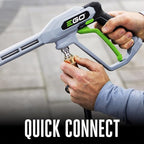 EGO Power+ 2100 Psi 1.2 Gpm Battery Powered Cold Water Pressure Washer with 4 Spray Nozzles 6.0Ah Kit
