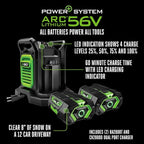 EGO Power+ SNT2112 21-Inch 56-Volt Lithium-Ion Cordless Snow Blower with Peak Power and Steel Auger - (2) 5.0Ah Batteries and Dual Port Charger Included