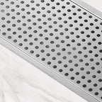 BRONCHO 24" x 8" High-Pressure Automatic Cup Washer | 304 Stainless Steel Sink Rinser with Integrated Drip Tray | for Commercial & Home Use