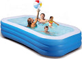 Inflatable Swimming Pool, Blow up Pools, Above Ground Swimming Pool for Family, 103 x 69 x 24 inch Full-Sized Inflatable Pool for Kids for Outdoors, Backyard