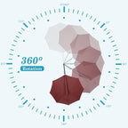 HOTIME10ft Large Cantilever Patio Umbrellas - Upgrade and Intensify - with 360 Rotation and 5 Angles Adjustment - Aluminum Offset Pool Umbrella Square Outdoor Umbrella for Patio Garden Deck Pool