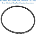 954-04050A Snow Thrower Auger Belt for MTD, Cub Cadet, Craftsman, Troy-Bilt 754-04050, 754-04050A, 954-04050, Replaces 954-04050A Belt (1/2'' x 35'' V-Belt, Kevlar Cord)