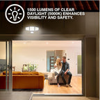 Sylvania Motion Sensor Solar Security Light, Solar Panel, 1800 LMS, Wet Rated, Batteries Included, 5000K, Daylight - 1 Pack (66472)