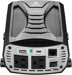 Cobra PURE SINE 400W Power Inverter, Portable – 400 Watt Car Charger, 2 Grounded AC Outlets, 2 Fast Charge USB Ports and Remote Controller (CPIALCDG1) Compatible