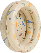 Inflatable Baby Retro Swimming Pool Family Cute Style Thickened Water Pool for Kids Indoor Outdoor Play (Beige Dinosaur)
