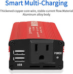 Car Power Inverters, 2000W/3000W Inverter 12v DC to 110v AC Converter with 3 AC Outlets 4 USB Port DC 5V/4.8A,Power Inverter 2000w,Car Power Converter for Truck/Home/Vehicles/Laptop Trip(150)