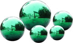 Stainless Steel Gazing Ball,12inch Green Gazing Globe