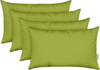 RSH DECOR: Sunbrella Lumbar Throw Pillows Set of 4 | 20" x 12" | Water and Fade-Resistant Performance Fabric | Outdoor Pillow Covers with Down-Alternative Inserts | Canvas Macaw
