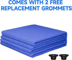 [Upgrade] 18ft/21ft/24ft Pool Cover for Above Ground Pools, 21 Feet Winter Round Swimming Pool Cover with 4 Foot Overlap Extra Thick 500D Cable & Heavy-Duty Winch 21 Foot Round Pool Covers