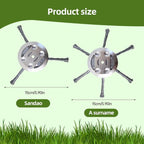 Steel Wire Grass Trimmer Head, 2025 Upgraded String Trimmer Replacement Head, 6 Inch Steel Wire Wheel Grass Trimmer Blade Remover Tool for Lawn Mower Tray (1, 6 Blade)