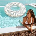 Inflatable Pool Float Tube -35 in Tube Float for Adult,Inflatable Swim Tube Raft Premium Swim Ring Heavy Duty Vinyl Flotation Pool Floats for The Beach, Party, Vacation, UV Resistant - Pool Party