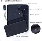 Portable Infrared Sauna Blanket for Home Relaxation Far Infrared Sauna Blanket Infrared Blanket Sauna with 86–158 °F Temp Range