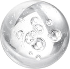 uxcell 40mm/1.6" Crystal Sphere Ball Bubble Glass Solid Decorative Sphere Crystal Ball Prop Ornament for Feng Shui Divination Fortune Telling Tabletop Fountain Decoration, Clear