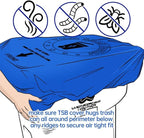 32 Gallon Trash Can Cover Odor Eliminating Bag with Elastic Band Lemon Scented Durable Chemical Free 1 Cover