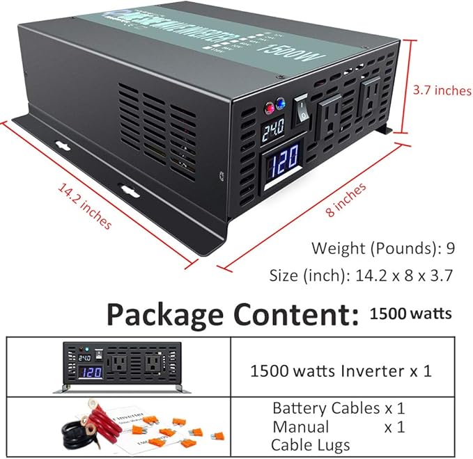 WZRELB 1500W Rated Power Converter (RBP150024B1)