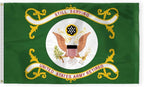AGAS US Army Retired Flag 2x3 Ft - Printed Single Sided Polyester - Stitched Edges Polyester Header Plated Grommets - Indoor Army Retired Flag