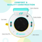 FBSPORT Inflatable River Tube for Floating Heavy Duty, PVC Water Tubes for Adults, 43" Tubing Floats Lake River Raft Lounge Chair with Cup Holder Backrest Handles Sunchill Float Ring