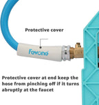 Fevone Garden Hose 100 ft., Lightweight Hybrid Water Hose, Flexible and Durable, Leak-Free Connections