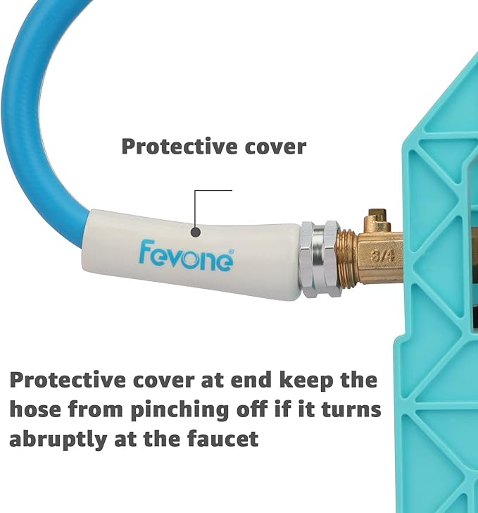 Fevone Garden Leader Hose 3 ft., Lightweight Hybrid Water Hose, Flexible and Durable, Leak-Free Connections