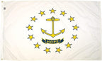 FlagSource Rhode Island Nylon State Flag, Made in the USA, 3x5'