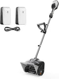Litheli Cordless Snow Shovel, 40V 12'' Brushless Electric Snow Blower for Driveway, Battery Powered Snow Thrower, 4.0Ah Battery Included