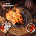 Solo Stove Mesa XL, 7 Inch Tabletop Fire Pit with Stand - Smokeless, Stainless Steel Fire Pit for Camping, Outdoor & Patio- Wood Burning or Pellet Fueled Portable Bonfire, 2.3lbs, Mulberry