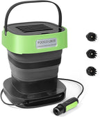Portable Cordless Electric Sprayer with 3.2 Gal Water Tank, Auto-Retract & Any-Length Lock Hose, 3 Nozzles Portable Pressure Washer for Rinseless Car Wash, HVAC Coil Cleaning, Pet Care & Outdoor Use