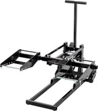 Heavy Duty Lawn Mower Lift Jack 550lbs Capacity Riding Mower Lift with Safety Lock& Non-Slip Wheels Lawn Tractor Lift Adjustable Wheel Span Suitable for Tractors and Zero Turn Lawn Mowers