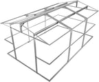 Metal Shed 10x16 FT Big with Heavy-Duty Reinforced Steel Frame and Customizable Skylight, Lockable Doors, 4-Pane Windows, Large Outdoor Storage for Garden, Tools, and Utility
