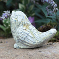 BIG FORTUNE Outdoor Bird Statues Bird Decor Figurines for Home Cement Bird Sculpture for Patio Yard Lawn Ornament, Indoor Outdoor Stone Bird Decorations Statue 1pc