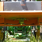 Titan Attachments 3 Point PTO Finish Mower, 48" Cutting Width, Cat 1 Hookup, Orange Finish, Rear Discharge, Pull Behind Mower for 18-30 HP Tractors, Low-Noise Cast Iron Gearbox