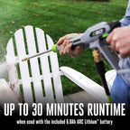 EGO Power+ 2100 Psi 1.2 Gpm Battery Powered Cold Water Pressure Washer with 4 Spray Nozzles 6.0Ah Kit