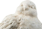 A&B Home Indoor Outdoor Large Vintage Bird Figurine Statue, 15.4 Inch Long, Off White