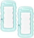 FUNBOY Clear Inflatable Mesh Pool Lounger Mesh Water Hammock with Built-in Pillow 70" Pool Hammock Float for Adults Swimming Pool Accessories & Tanning Pool Lounger Float for Pool Party & Summer