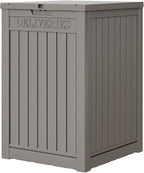 Package Delivery Box for Outside, 48 Gallon Storage with Lockable Secure, Large Double Wall Resin Outdoor Package Delivery Waterproof Deck