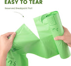 SUPERBIO 55 Gallon Compostable Yard Waste Bags, Lawn & Leaf Bags, Heavy Duty Extra Thick 1.57 Mil, (80 Count Bulk), 208.1 Liter, BPI and OK compost INDUSTRIAL