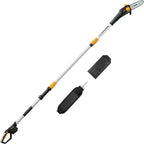 Cordless Pole Saw 8-Inch Compatible with Dewalt 20V MAX Battery, Electric Pole Saws for Tree Trimming Battery Powered, Extension Up to14.2-Feet Pole Chainsaw (Battery not Included)