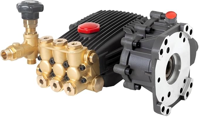 Canpump CT 1510 GB Pressure Washer Pump with Gearbox – 1500 PSI, 8.5 GPM, 1″ Shaft, Horizontal, Triplex – High Flow Pump for Fleet, Farm, Industrial Cleaning – For 13 HP Gas Engines