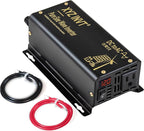 300W Pure Sine Wave Inverter DC 12V to AC 110V 120V Power Converter 600W Peak with LED Display for Most Small Power Appliances