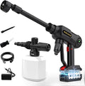 Rechargeable High Pressure Washer, 21V High Pressure Power Washer, 680PSI Portable High Pressure Car Wash with 6-in-1 Nozzle Foam Gun for Car Cleaning, Home, Garden Watering, Boat Cleaning